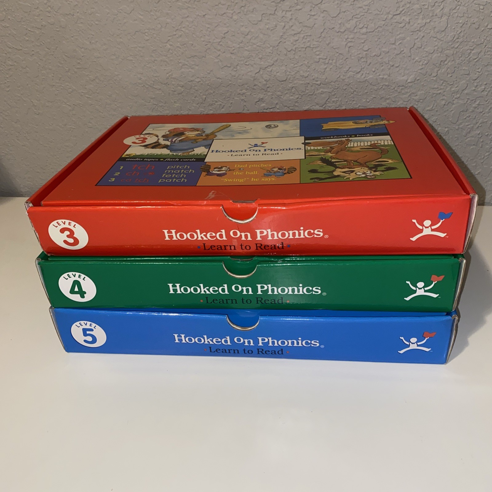 Hooked On Phonics~ Learn to Read Levels 3, 4, 5 With Cassettes