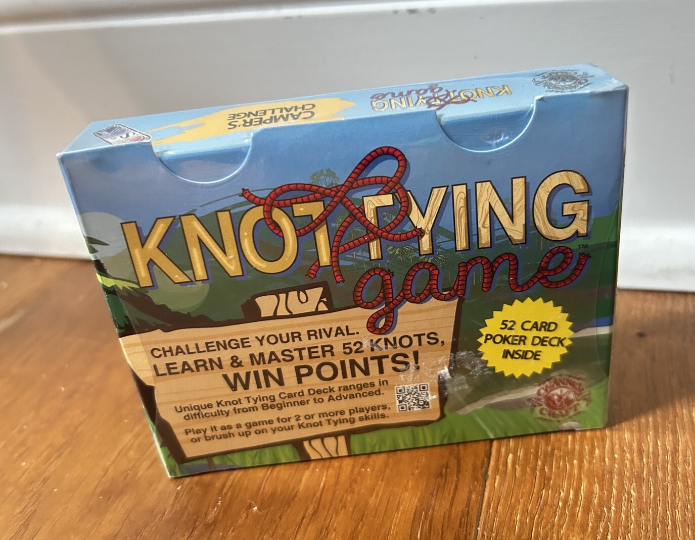 Knot Tying Game Camper’s Challenge Edition Gift 8 Up Learn 52 Knots Camp