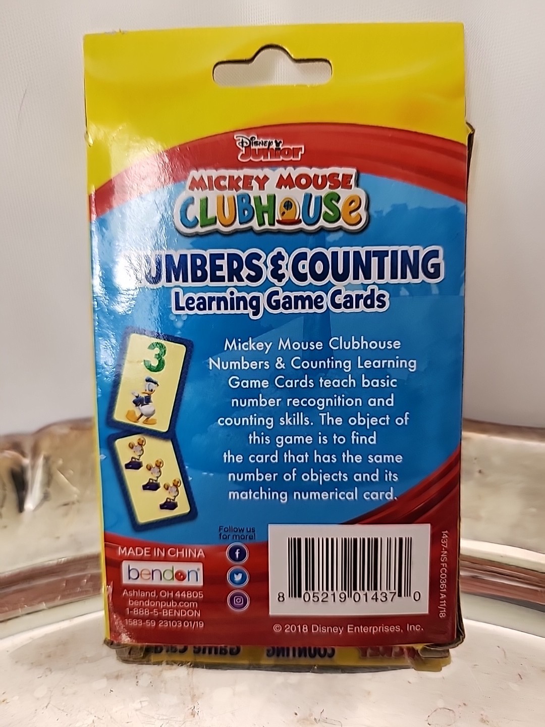 DISNEY MICKEY MOUSE FLASH CARDS NUMBERS & Counting