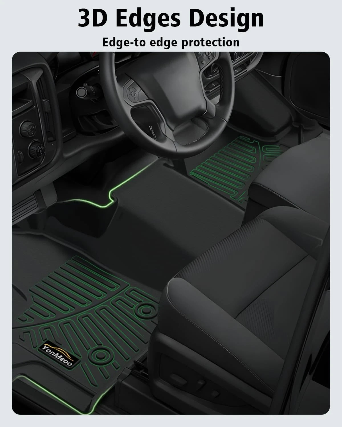 Floor Mats Custom for Ford Transit 2022-2025 (All Models w/Vinyl Floors) All