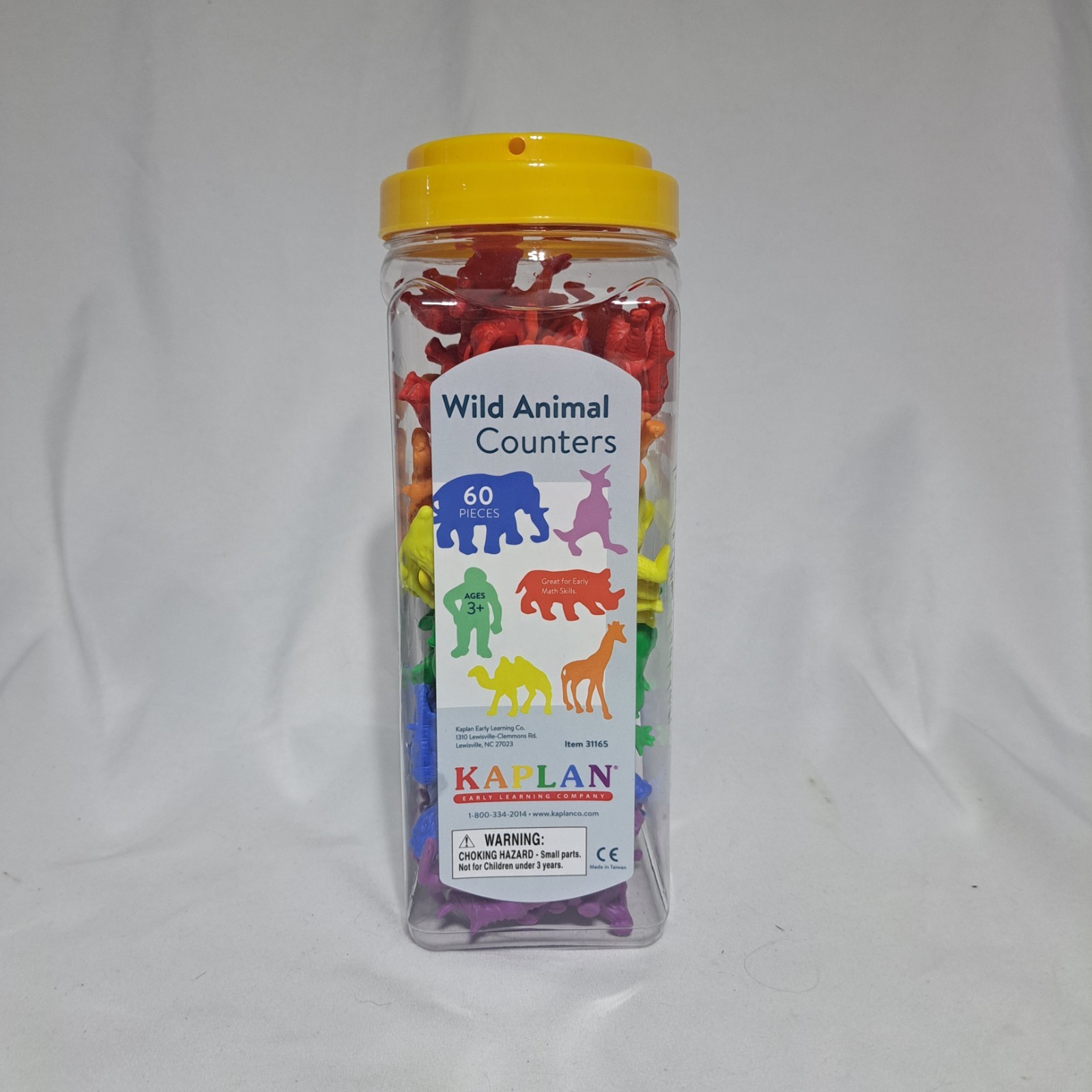 Kaplan Wild Animal Counters Early Math Skills – 60 PC