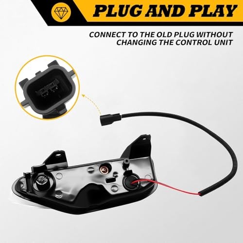 Pair Left Right Front Bumper Light Assembly Compatible with Q50 Sport 2014