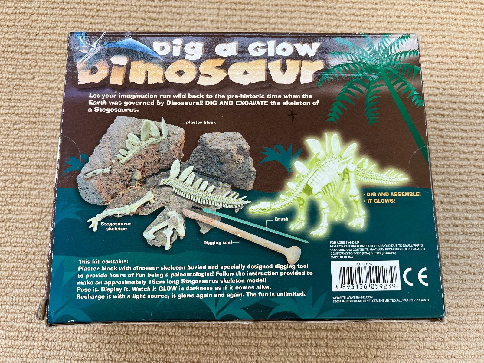 Dig a Glow Dinosaur with a Glow in the Dark Stegosaurus