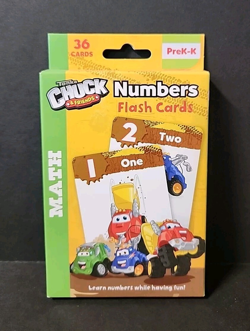 Tonka Chuck & Friends Alphabet/Numbers Learning Flash Cards PreK-K