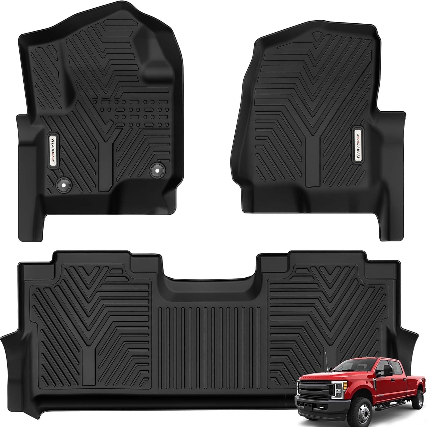 Floor Mats Fit for Ford F250/F350/F450/F550 2017-2026 Super Duty Crew