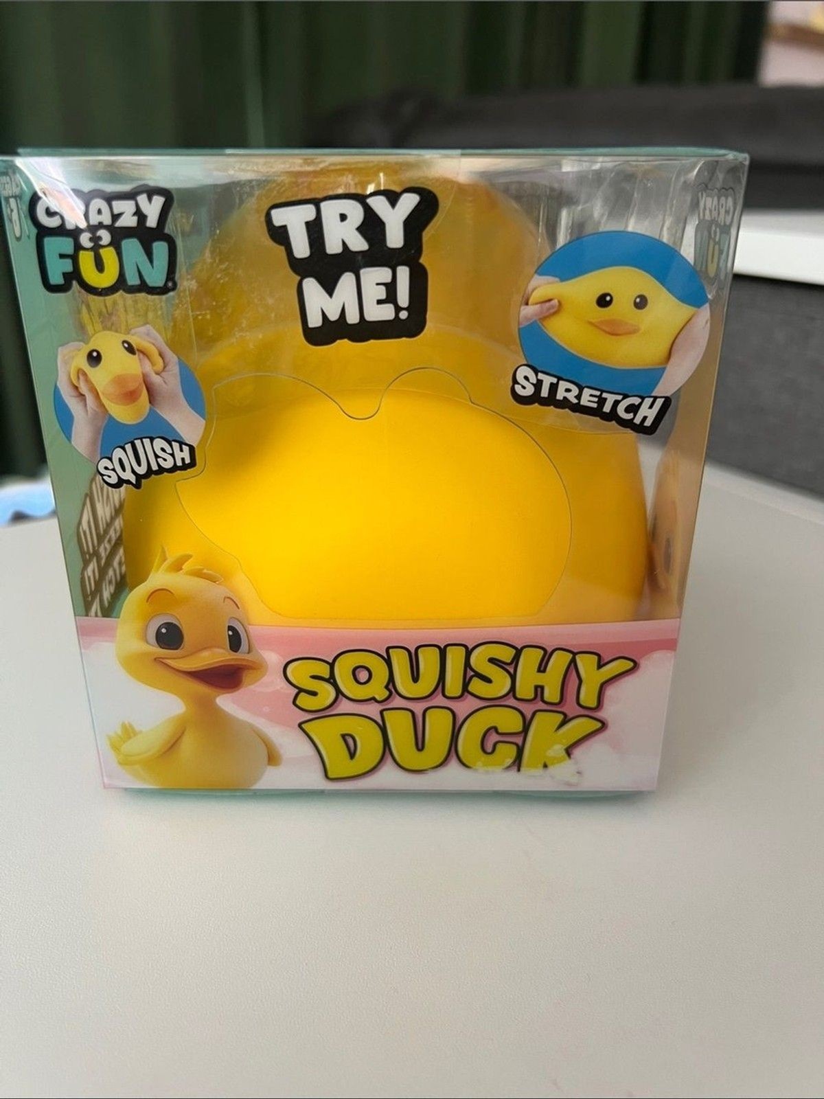 RMS C Jumbo Squishy Duck Squeeze Stretch Toy Yellow Orange Sensory RMS