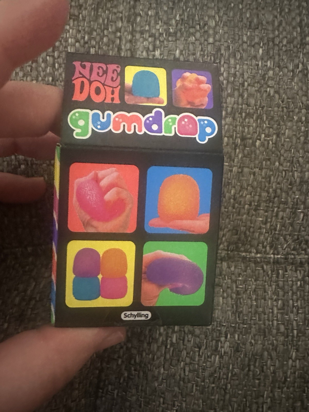 Authentic NeeDoh ORANGE Gumdrop Textured Sensory Toy w/Super Solid Squish – NIB