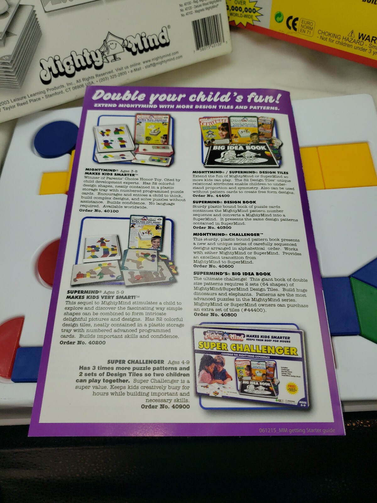 Mighty Mind Puzzle Building Skills Game Parnets Choice Award Hours of Fun