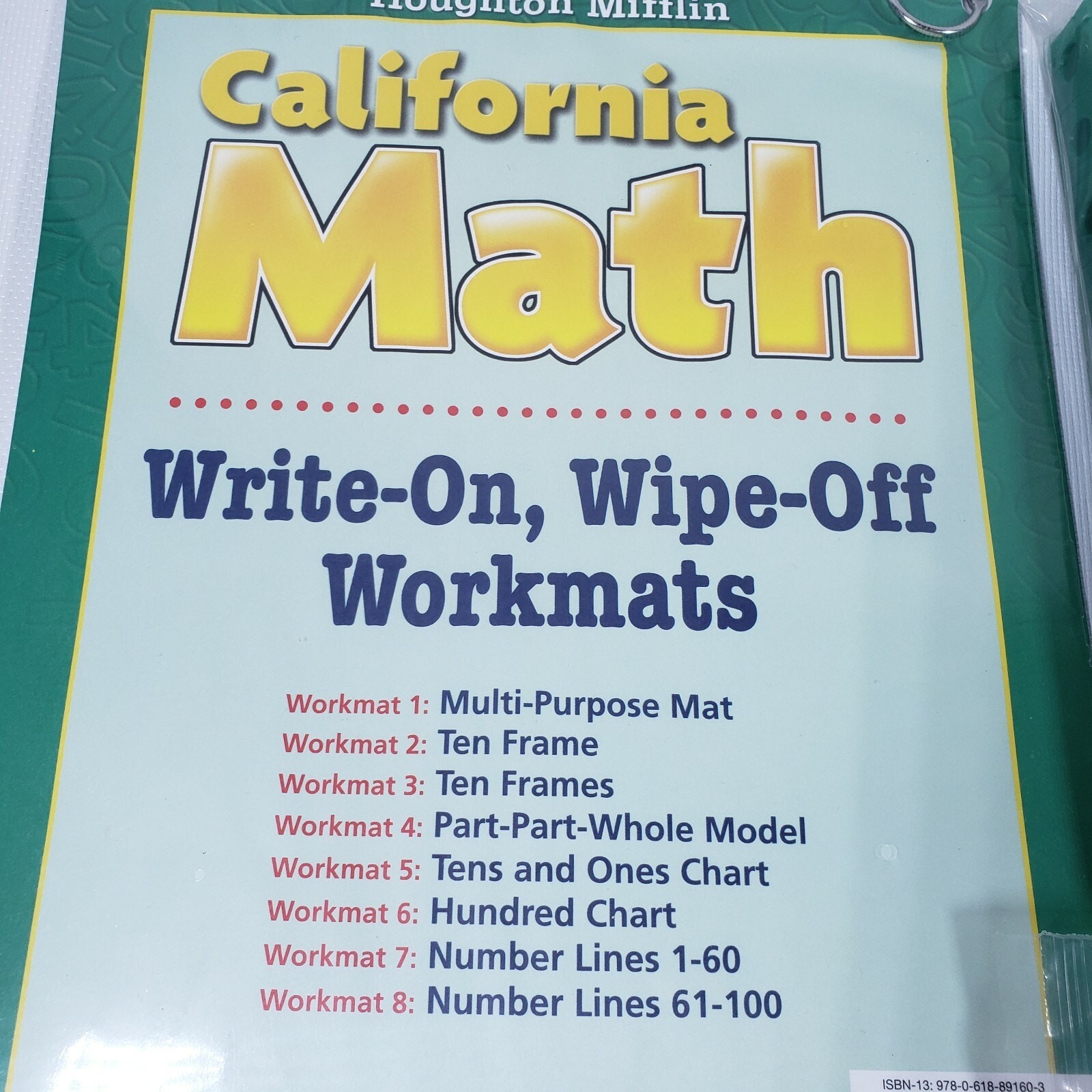 GRADE LEVEL 1 STUDENT MATH MANIPULATIVE KIT AND WORKMATS EDUCATIONAL LEARNING