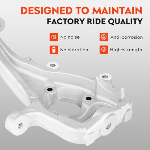 Front Right Suspension Steering Knuckle Passenger Side for Dodge Ram 1500 4WD