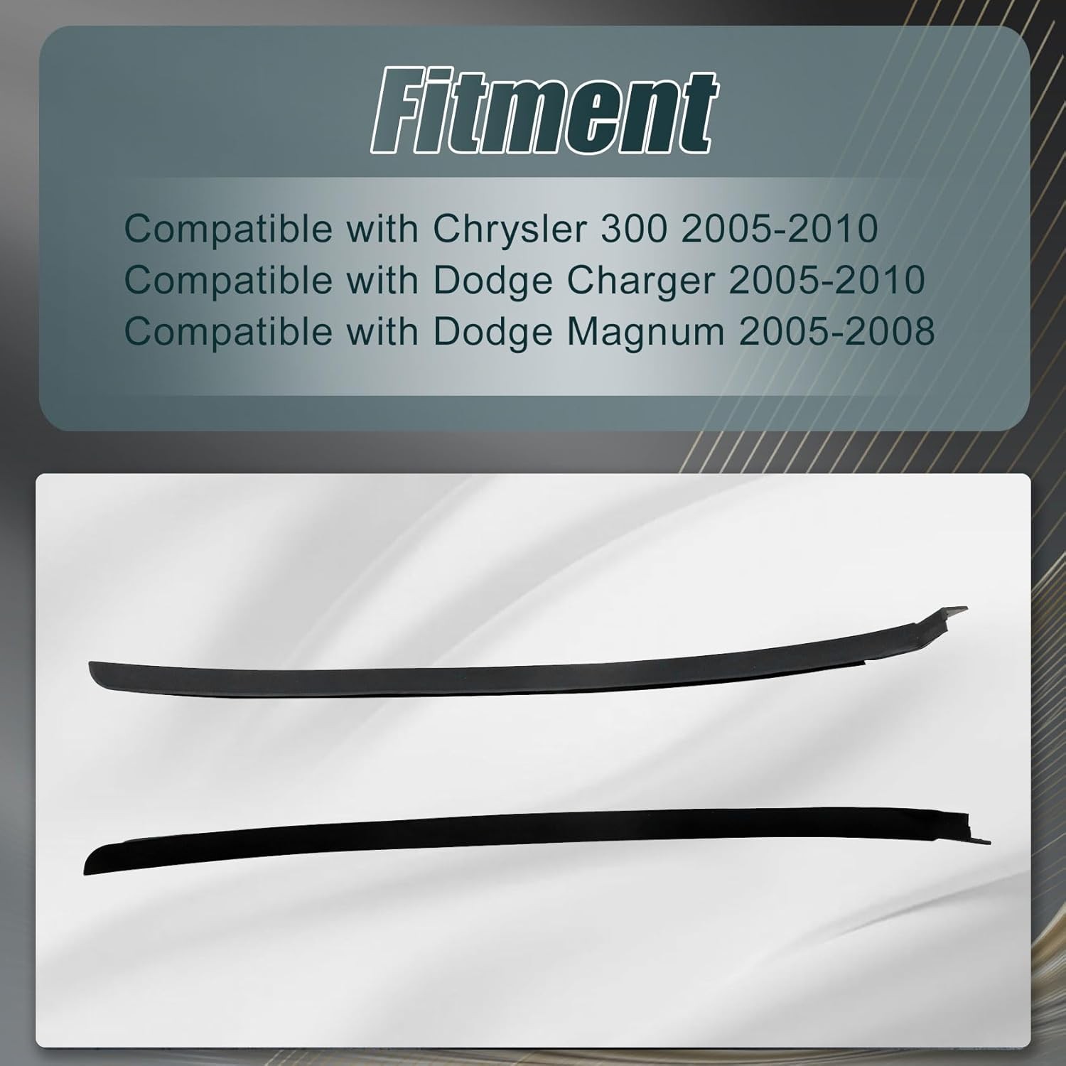 FZJDSD 1Pair Left & Right Side Windshield Pillar Molding Panel 04805889AC