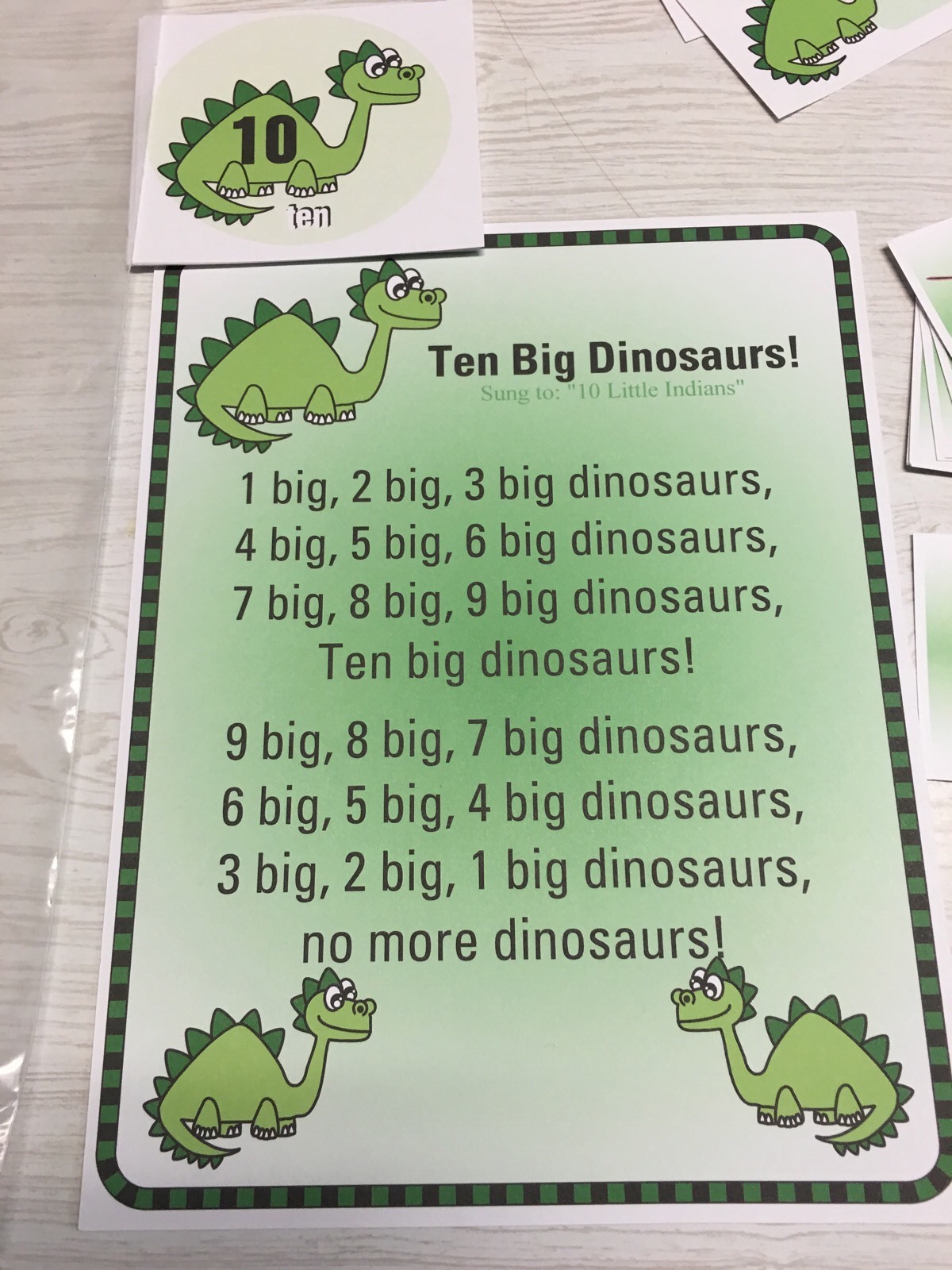 DINOSAUR – THEMED Learning Activities Package -LAMINATED – Teaching supplies