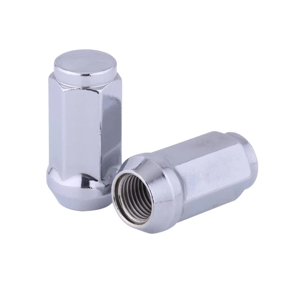 Chrome Acorn Lug Nuts – M14 x 1.5, 1.8″ Tall, Set of 24 pcs for Avalanche, Color