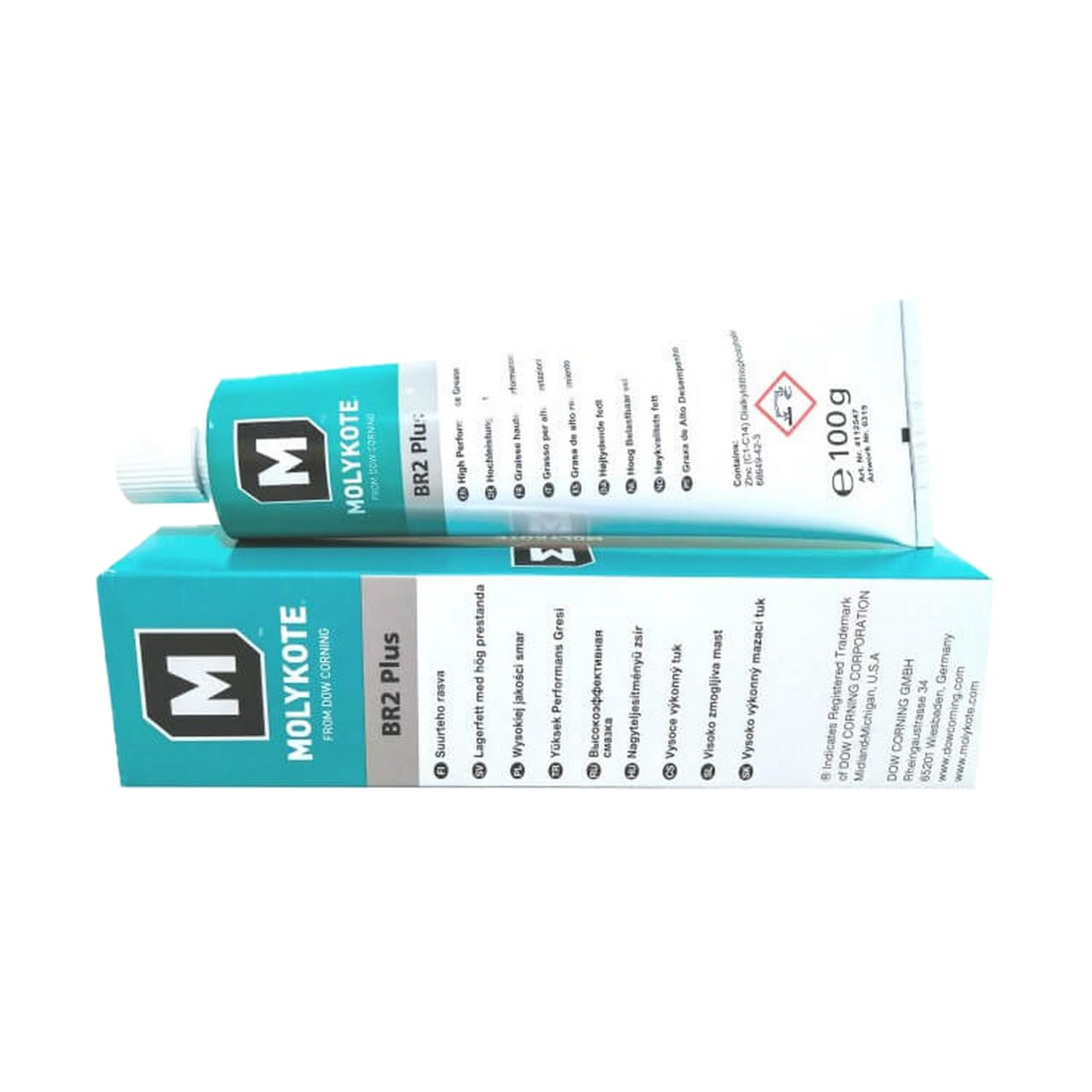 Dow Corning Molykote BR-2 plus High-Performance Grease NLGI-2 Black 100G / 3.5 O