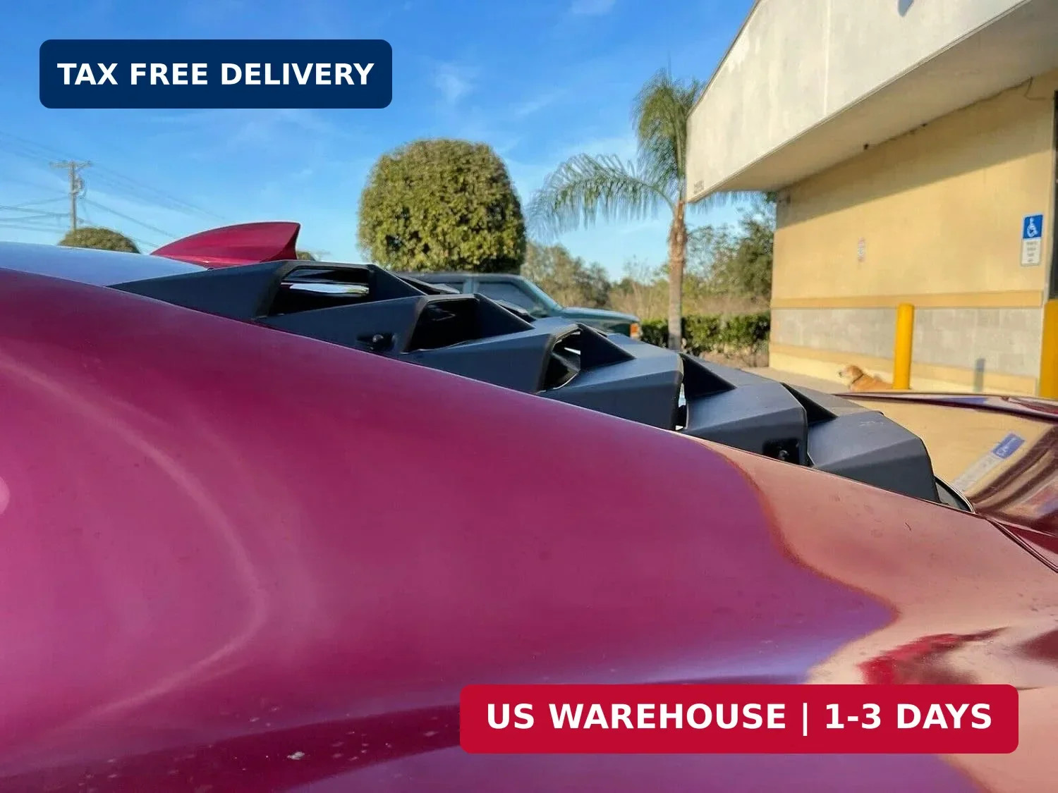 Rear Window Louver Compatible with 2016-2023 Chevy Camaro Rear Windshield