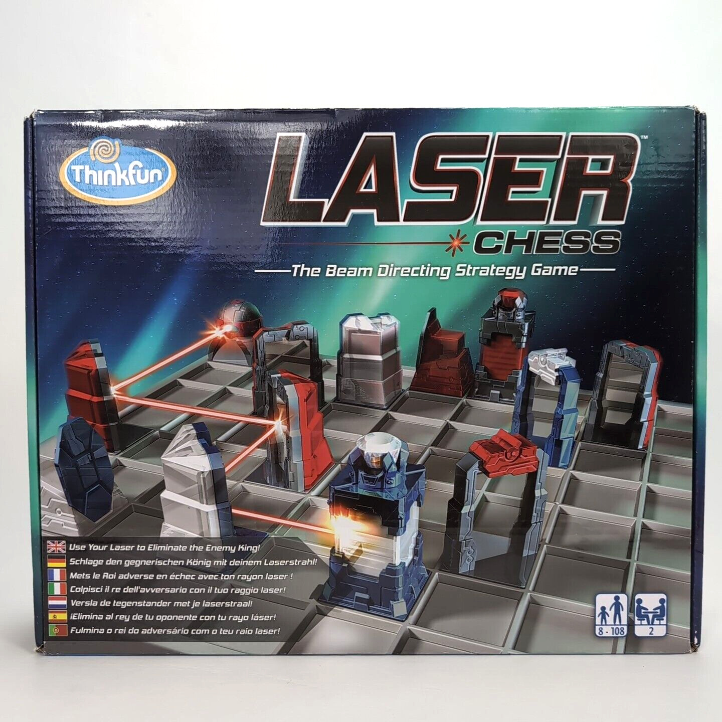 ThinkFun Laser Chess Game Strategy Board Game Complete Like New STEM Puzzle