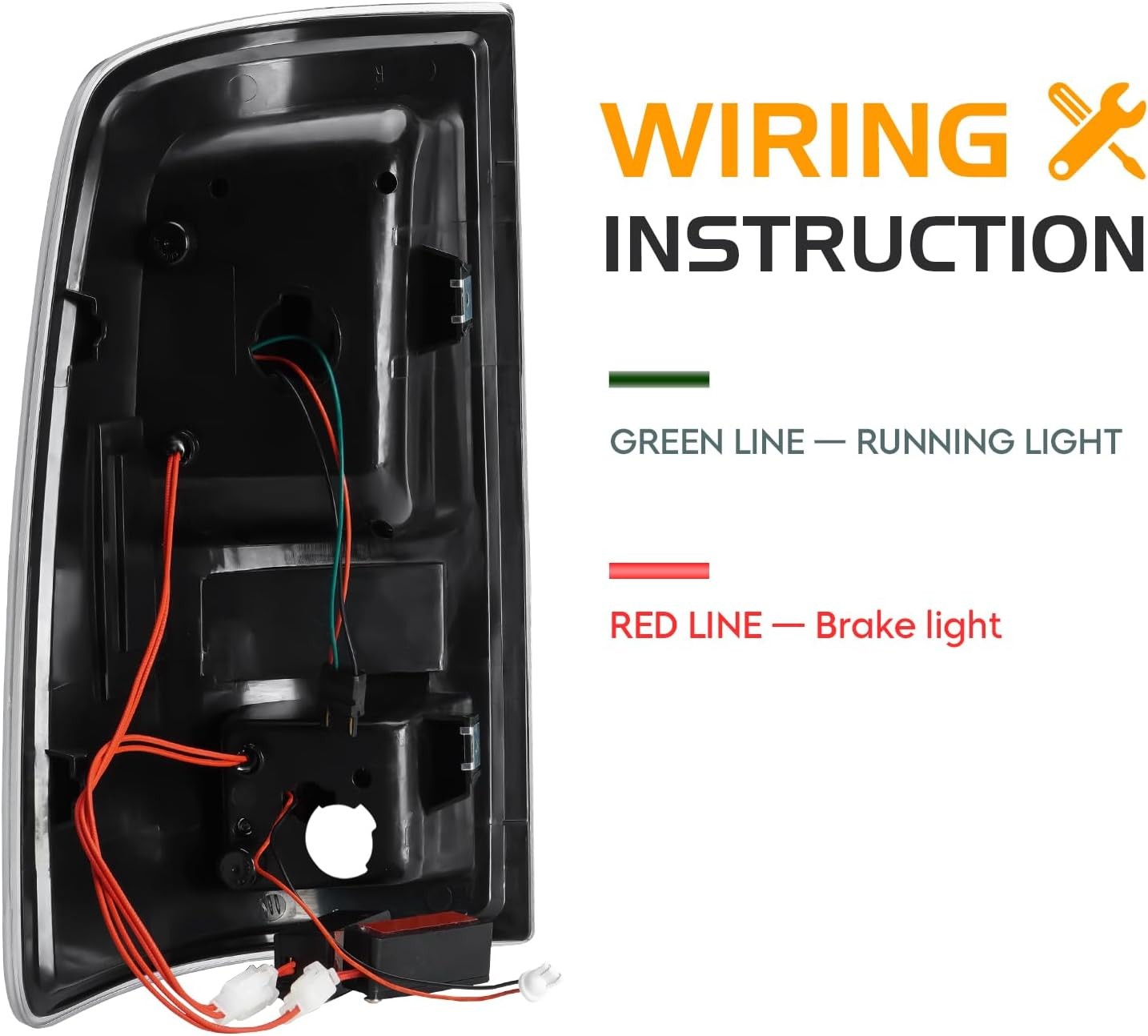 Smoke LED Taillights Dodge Ram 1500-3500 2009-2018 3Pcs