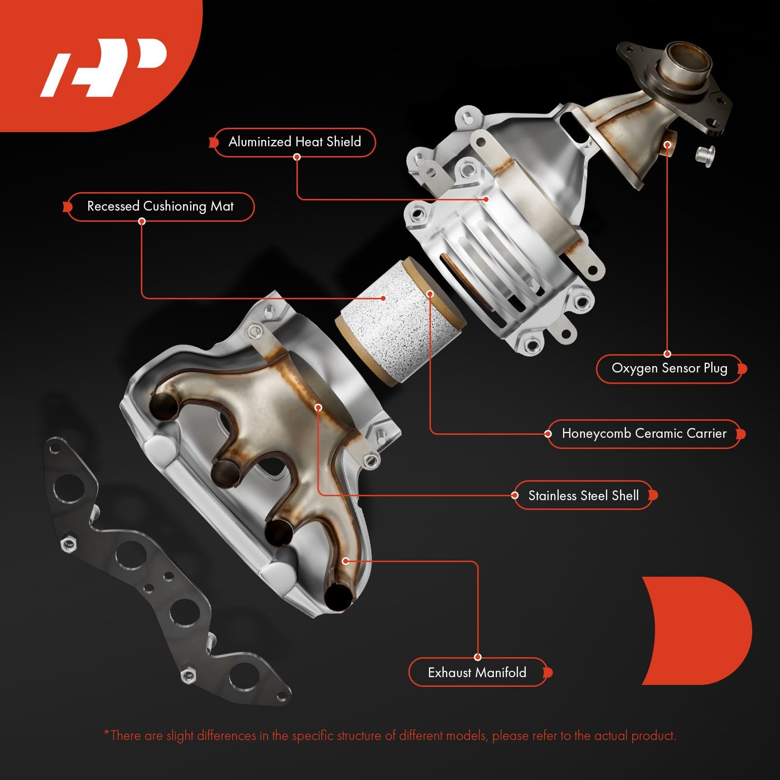 Front Exhaust Manifold Catalytic Converter For Nissan Altima 07-13 14002-JA01E