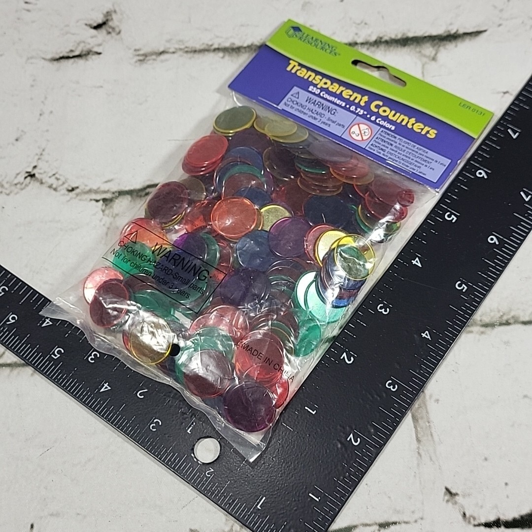 Learning Resources | Colourful Transparent Counters Pack of 250