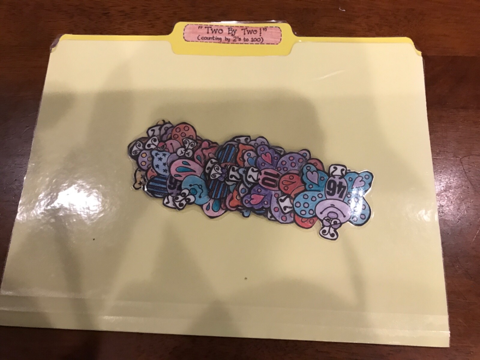 Two by Two! Counting by 2 to 100 Grade 1-4 math file folder game teacher