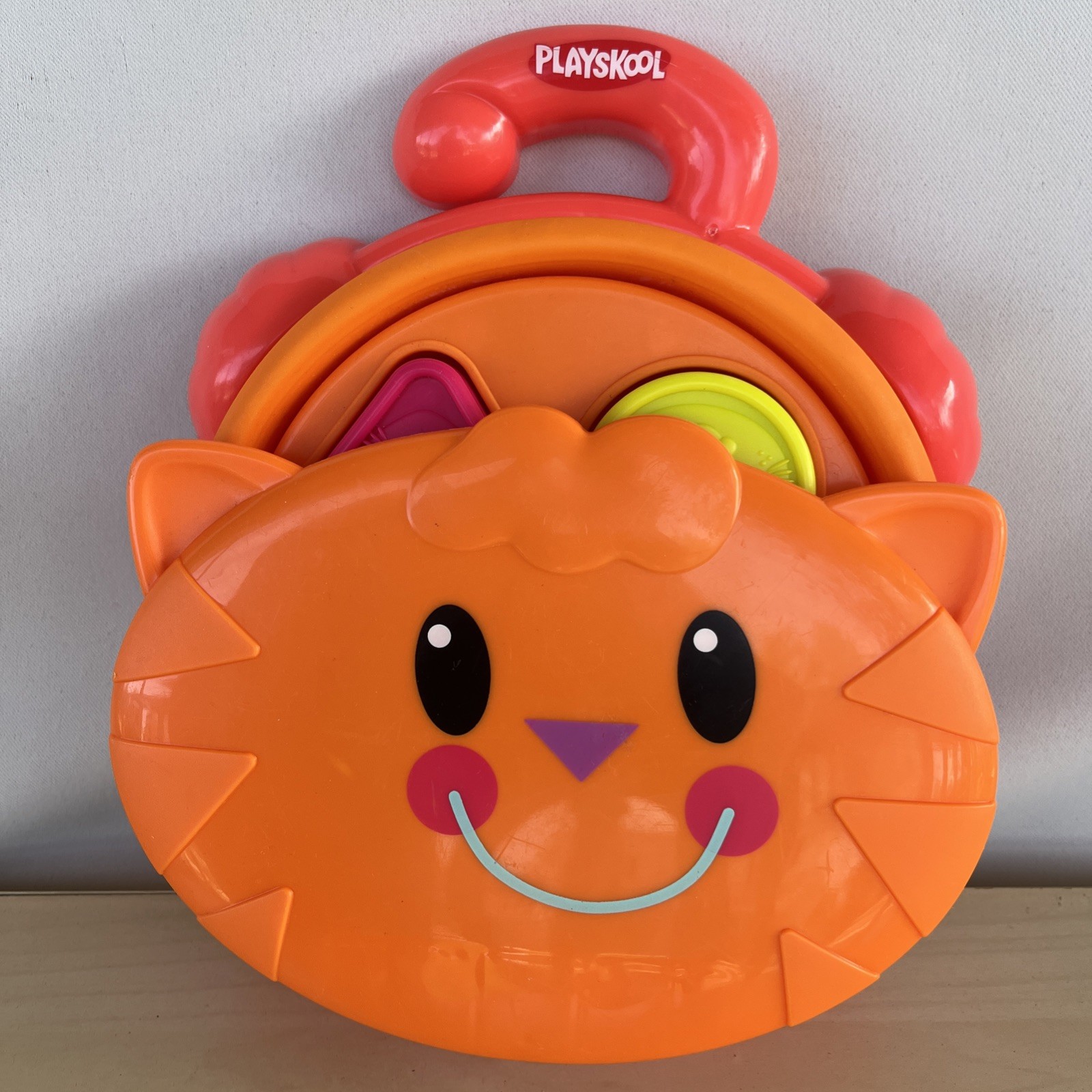 Playskool Pop Up Cat Shape Sorter Baby Toddler Learning Toy 18 months Complete
