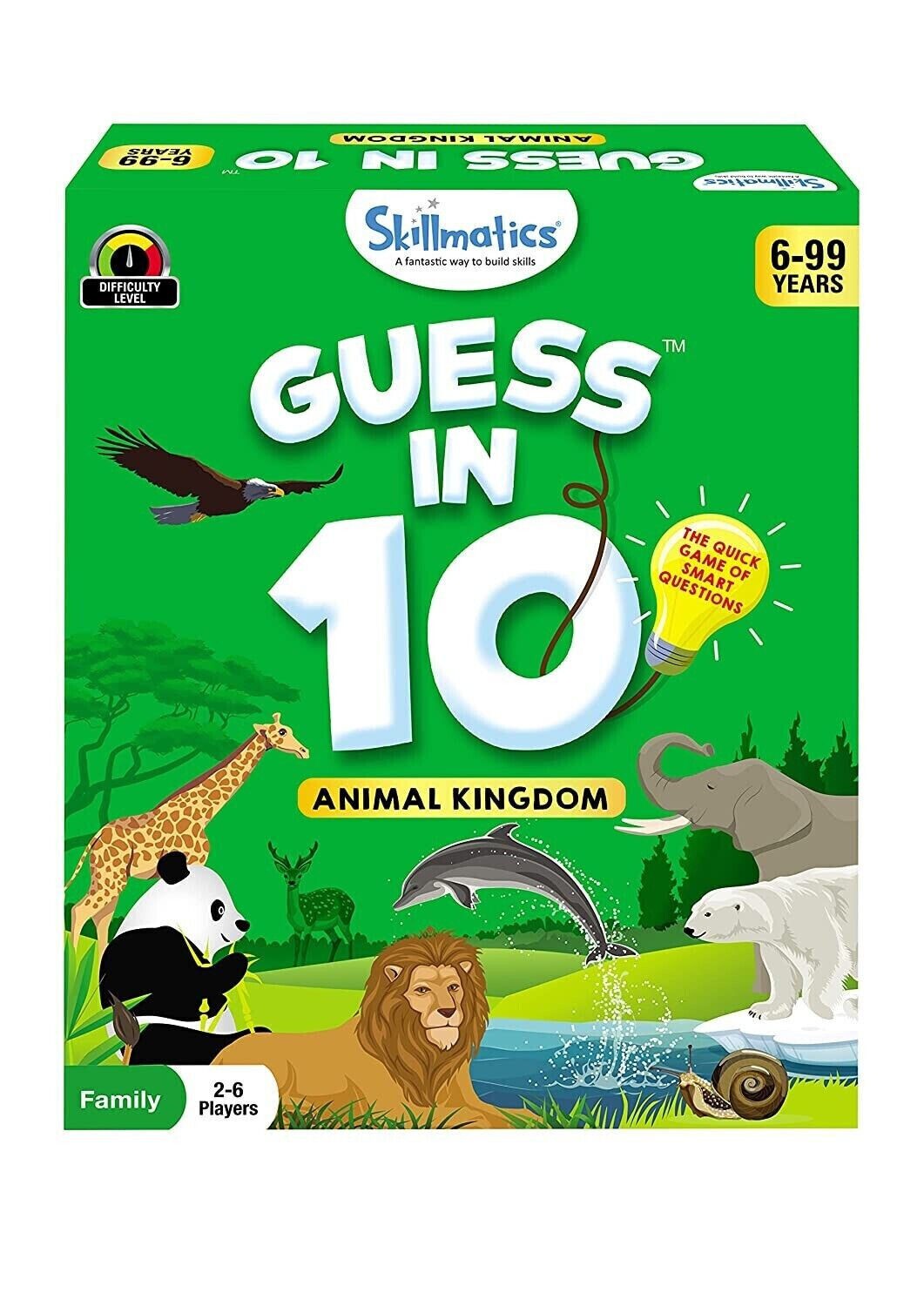 Skillmatics Card Game : Guess in 10 Animal Kingdom | Gifts for Ages 6 and Up |
