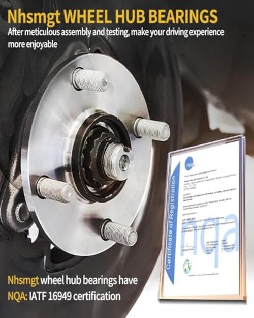 2X 512211 Rear Wheel Bearing and Hub Assembly Compatible with Toyota 512211 x2