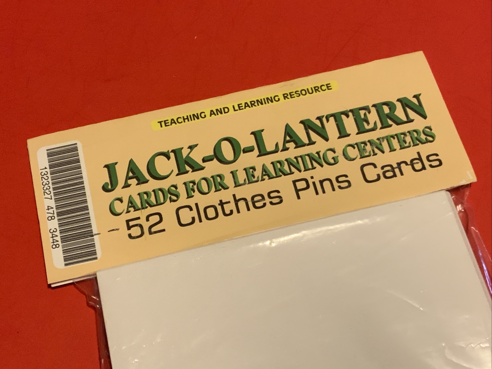 JACK-O-LANTERN – Addition – Cards for Learning Center 52 Cards Teaching supplies