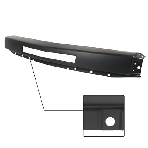 Black Front Bumper Face Bar Primed Replacement for Silverado 1500 2500 3500