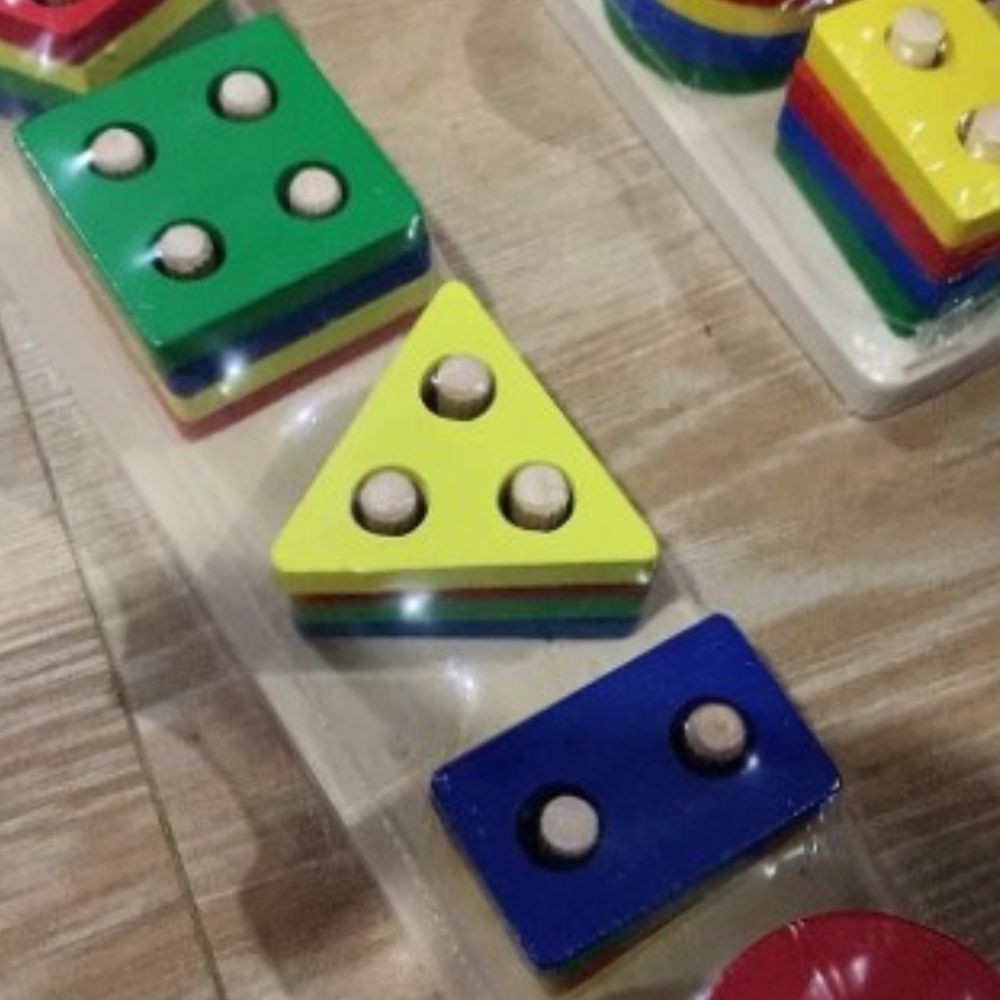 Gift Montessori Wooden Sensory Toys for Toddlers Age 1-3 Educational Puzzle