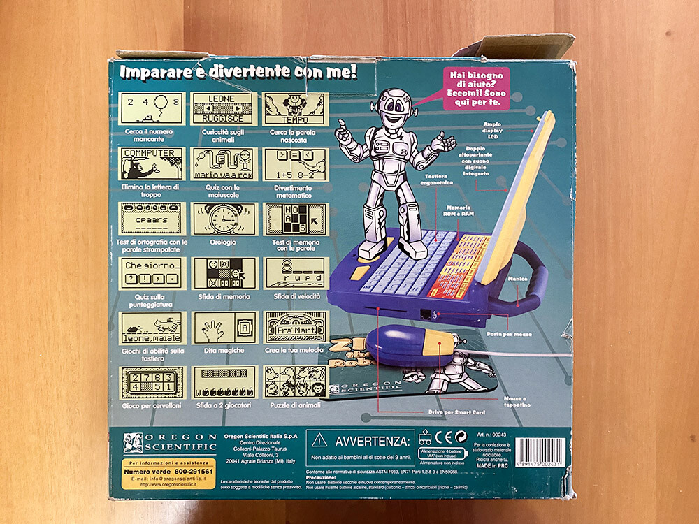 Zip the Robot Educational Computer Oregon Scientific 50 Activities Educational Games