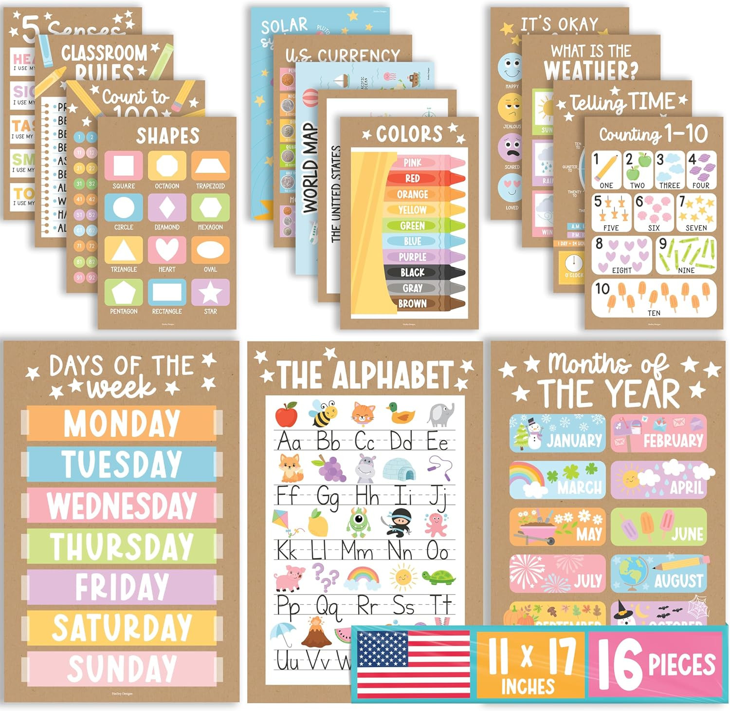 16 Educational Posters for Classroom Decor – Learning Posters