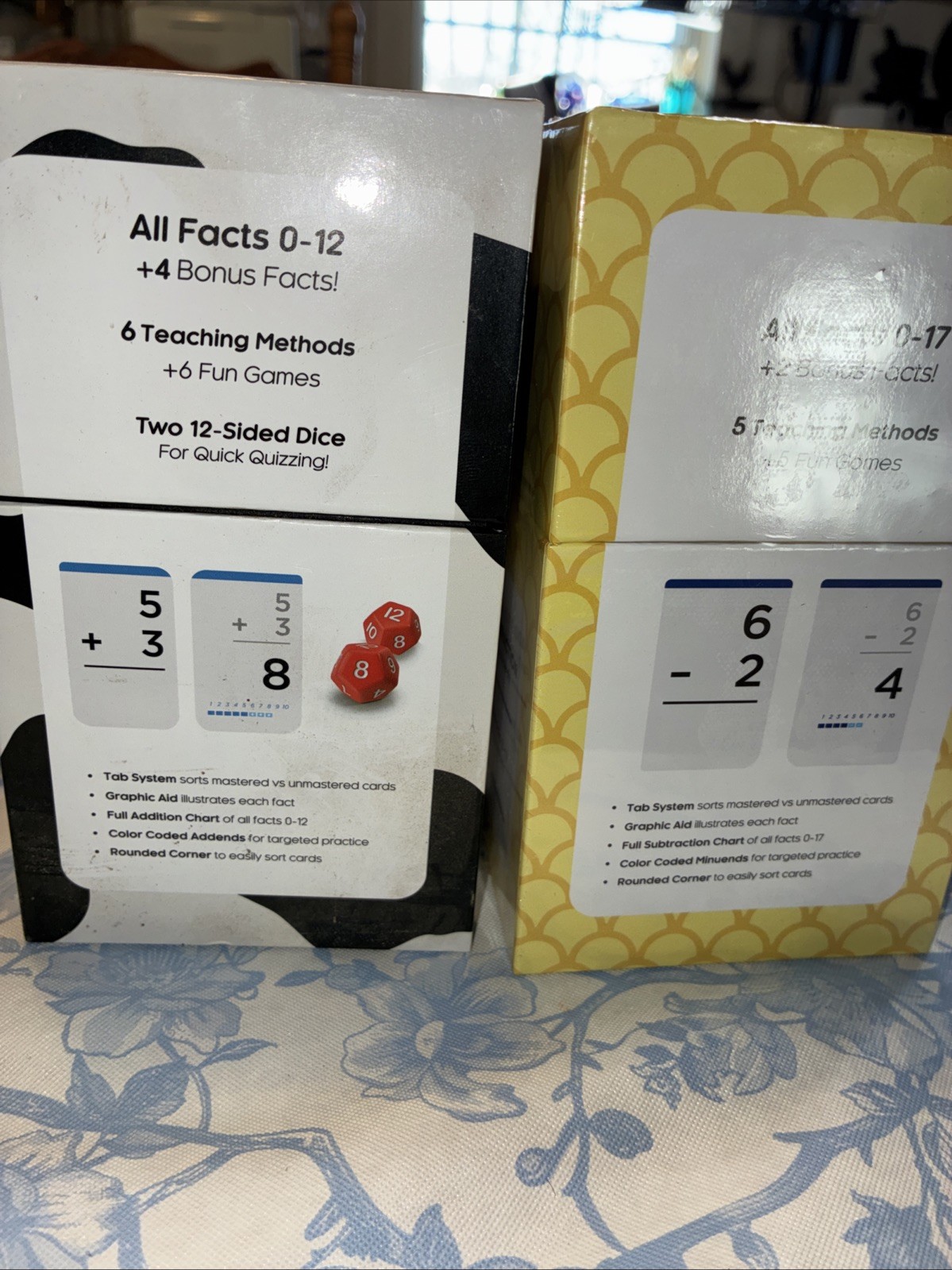 Think Tank Scholar, Math Flashcards & Dice Bundle, Addition & Subtraction NEW