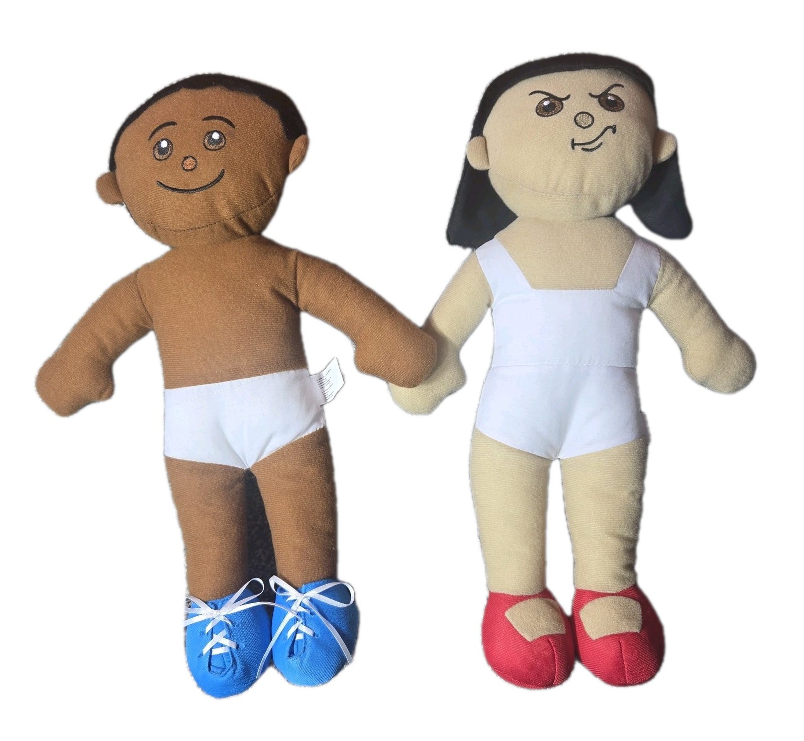 Lot Of 2 Excellerations Emotion Dolls 18” Educational No Clothing/Books Included