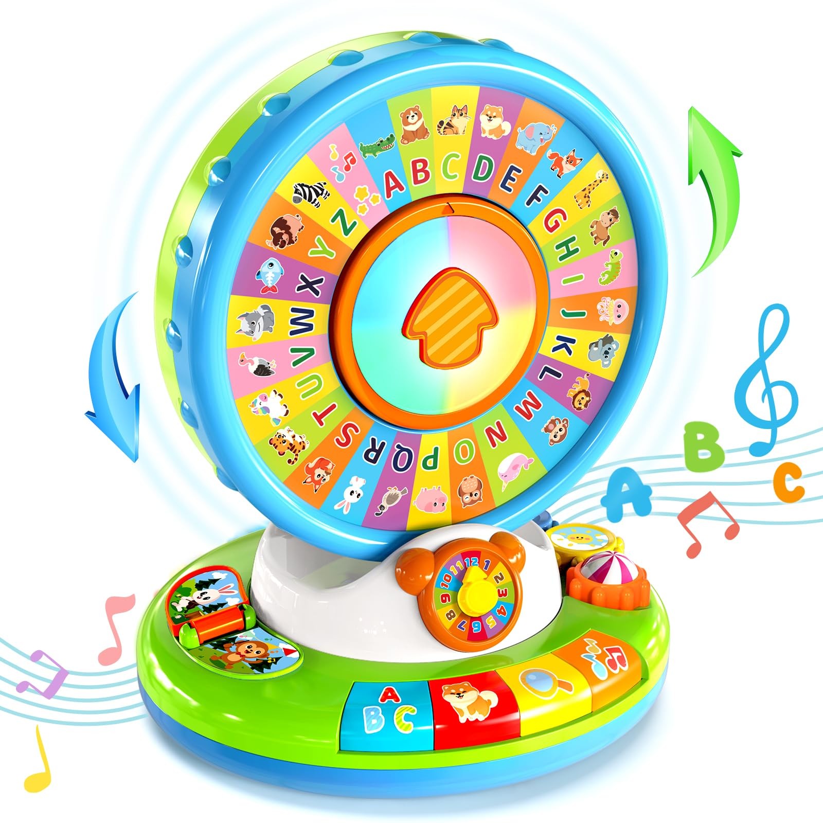 Duchong Learning Toy for Kids 1 2 3 Year Old 7.9 x 7 x 9.8 inches, Multicolor