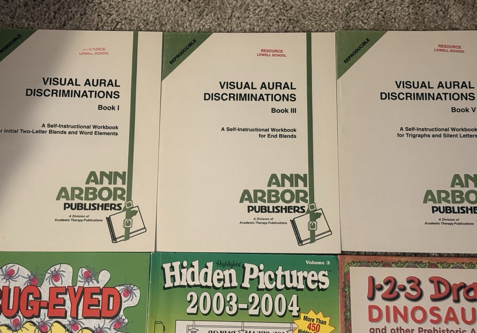 Lot Activity Books Autism Fine Motor Occupational Therapy ~ Visual Perception