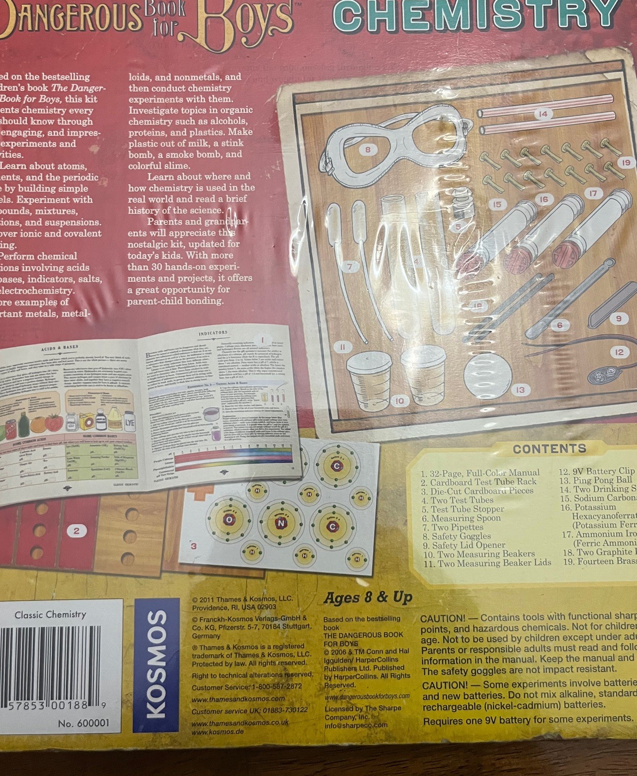 The Dangerous Book for Boys Classic Chemistry Science Kit 2009 New Sealed Girls2