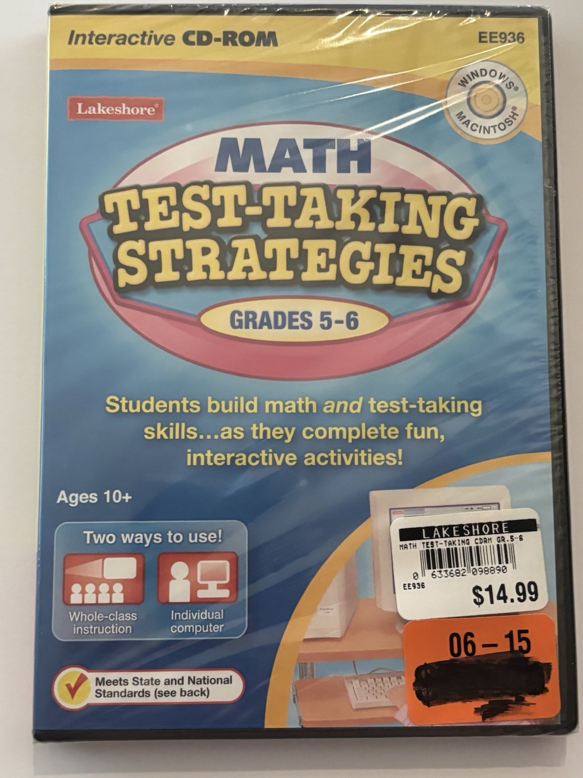 Lakeshore MATH TEST-TAKING STRATEGIES CD-ROMS Grades 5-6