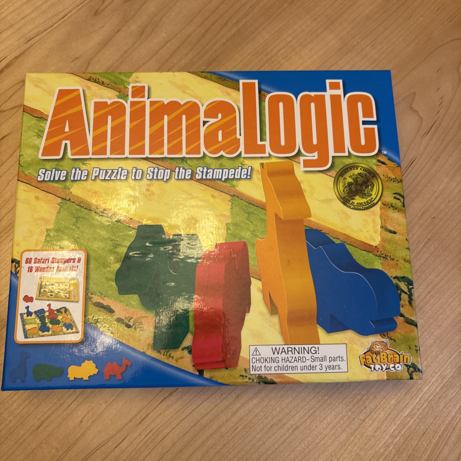 ANIMALOGIC Solve the Puzzle to Stop the Stampede Kids Game – Fat Brain Toy Co