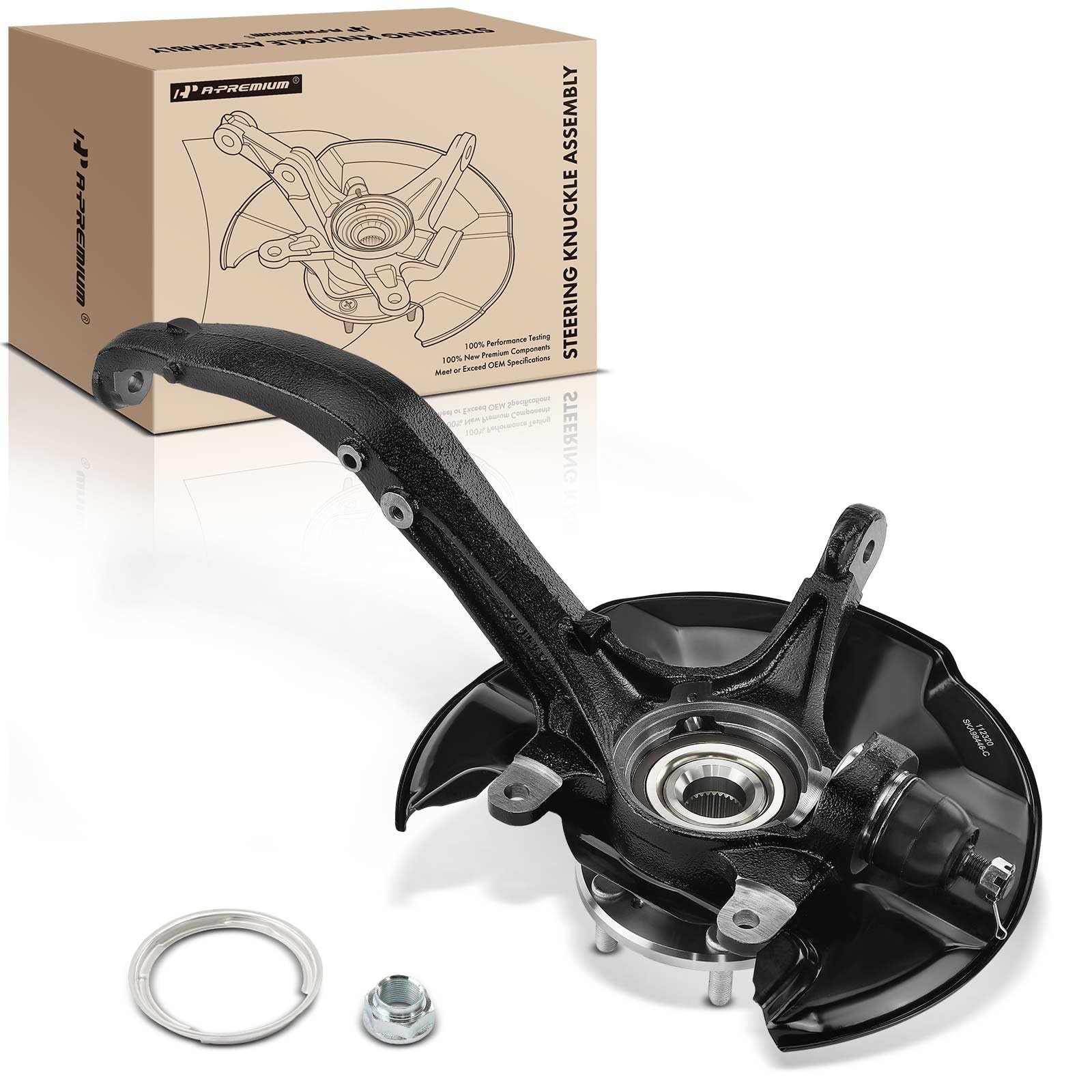 A-Premium Front Right Steering Knuckle & Wheel Bearing Hub Assembly Compatibl…