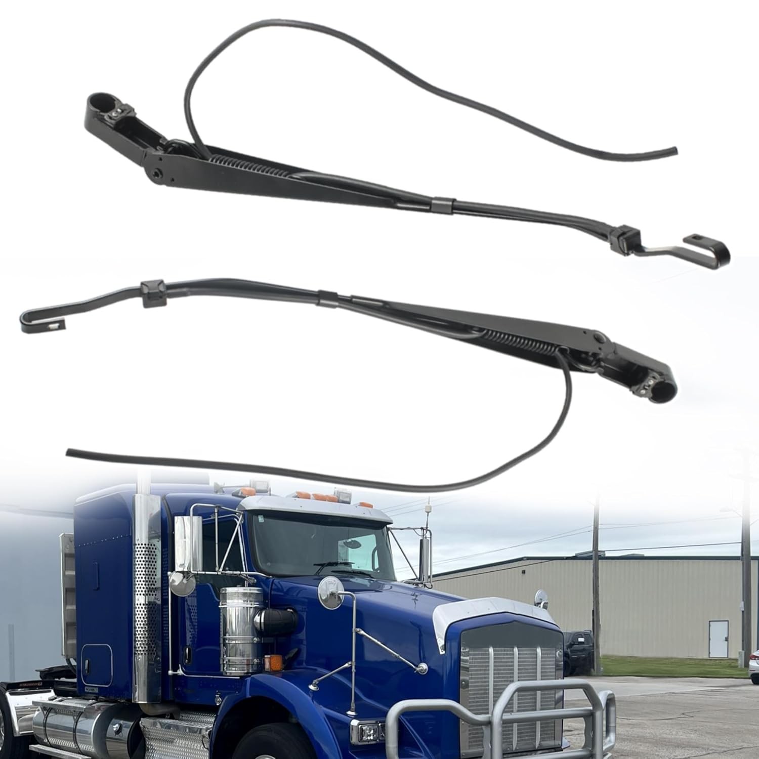 Front Windshield Wiper Arm Pair 602-5403 Fits 2006-2012 Kenworth T660