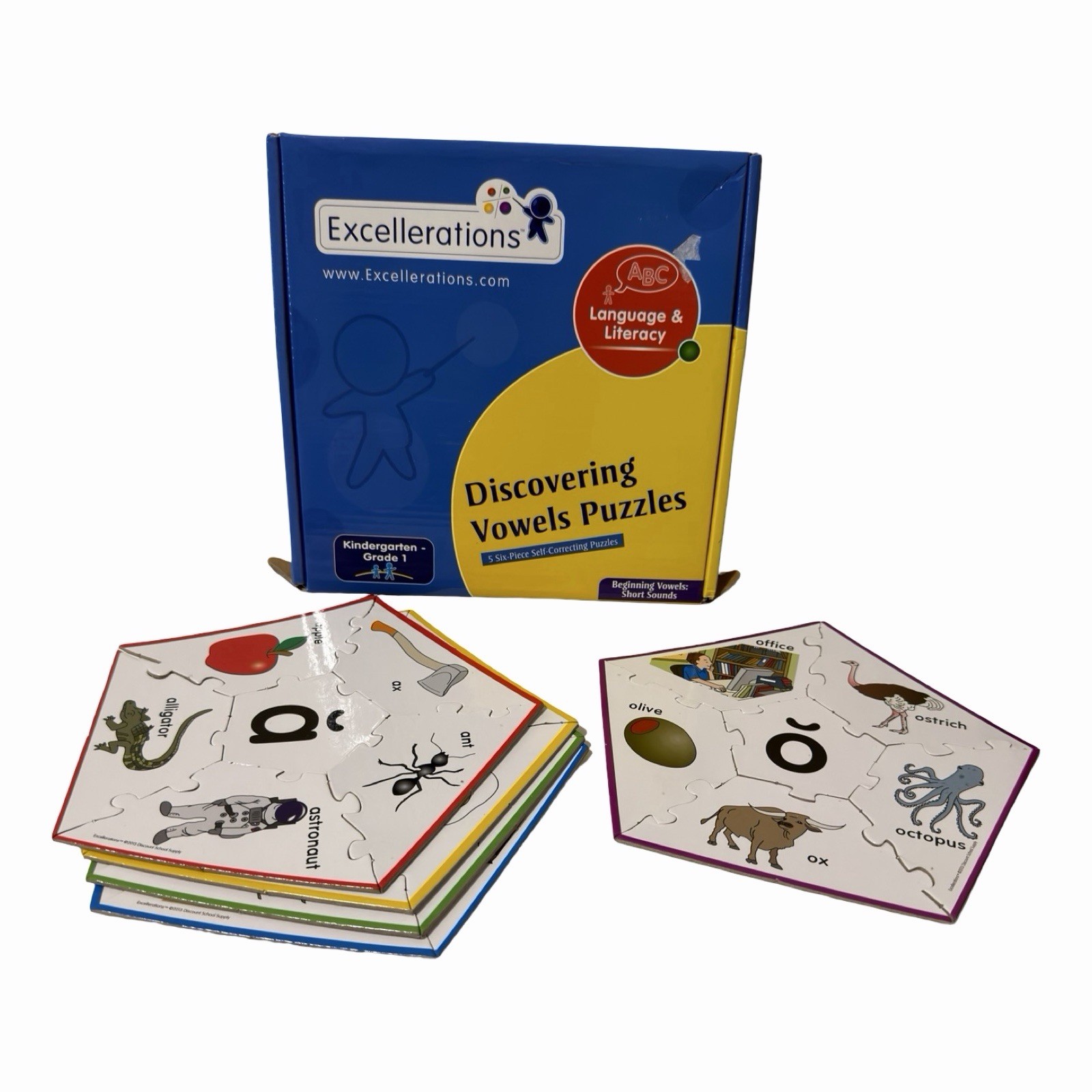 Excellerations Engineering Discovering Vowels Puzzle STEM Short Sounds