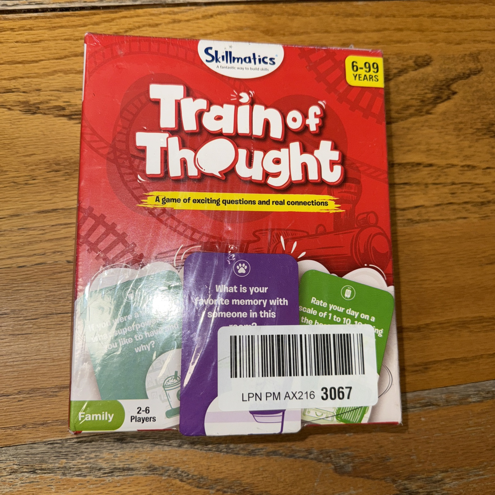 Train of Thought Card Game Travel & Family Game for 6 +Year up. Skillmatics. New