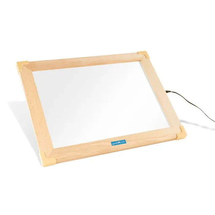 Guidecraft Ultra-slim LED Activity Tablet Hardwood Beech Frame STEM Learning