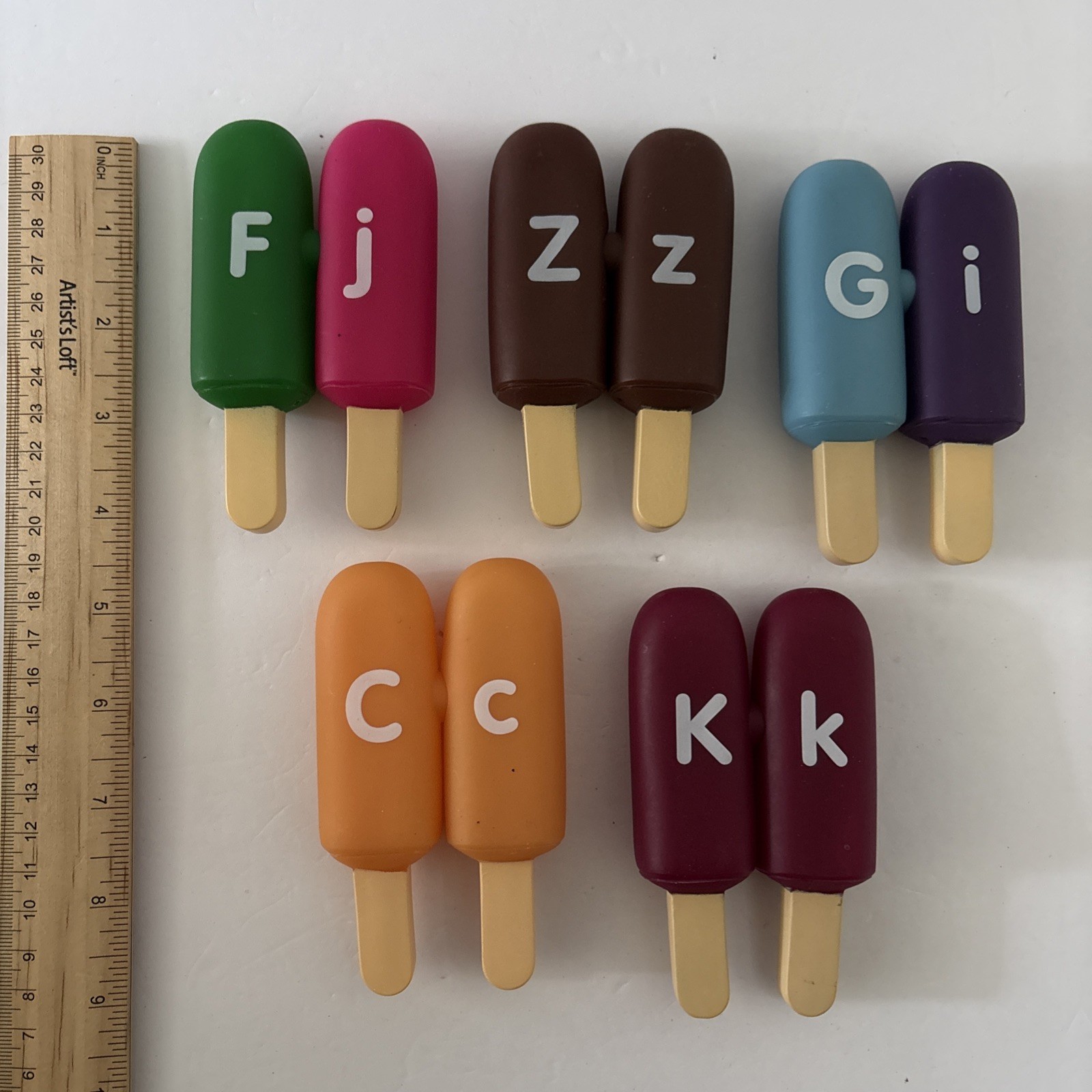 Educational Ice Cream Alphabet Pops for Kids – Lot of 10 Replacement Parts