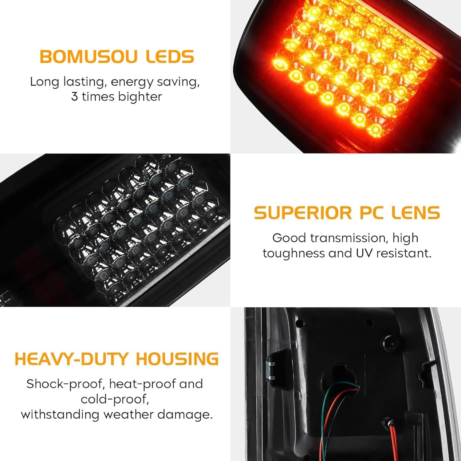 LED Tail Lights 3rd Brake Dodge Ram 1500-3500 2009-2018