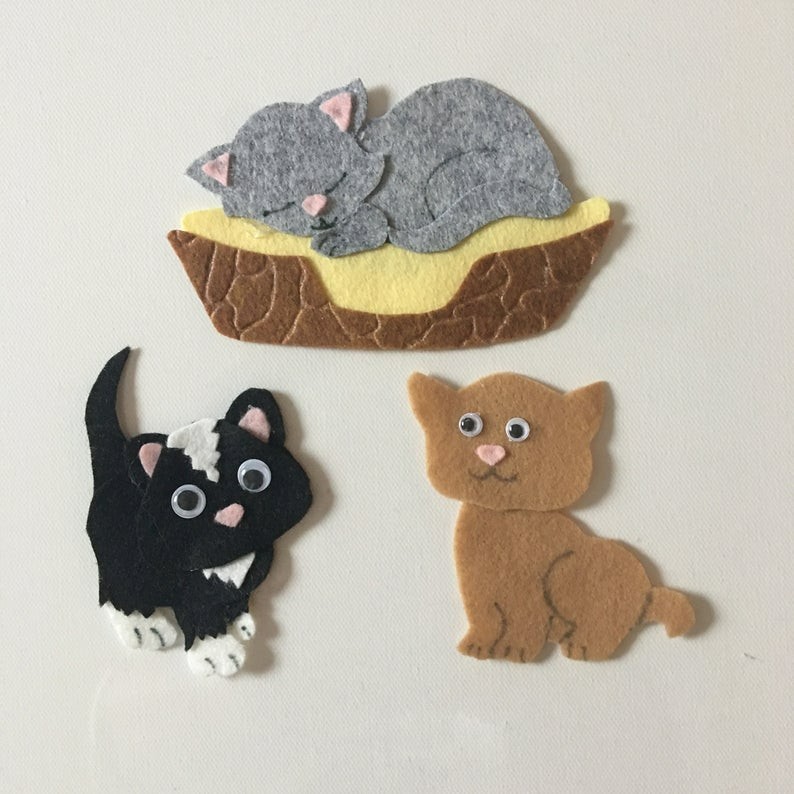 Perfect Pets -Fish-Repitles- Dogs-Cats Sample Set for Felt /Flannel Board Play