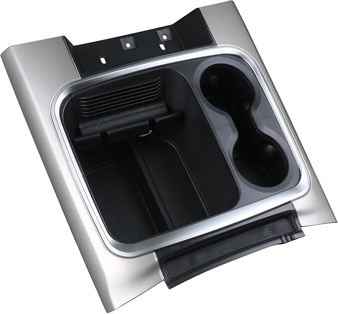 Full Floor Center Console Trim Bezel Cup Holder Middle Console Cover Compatible