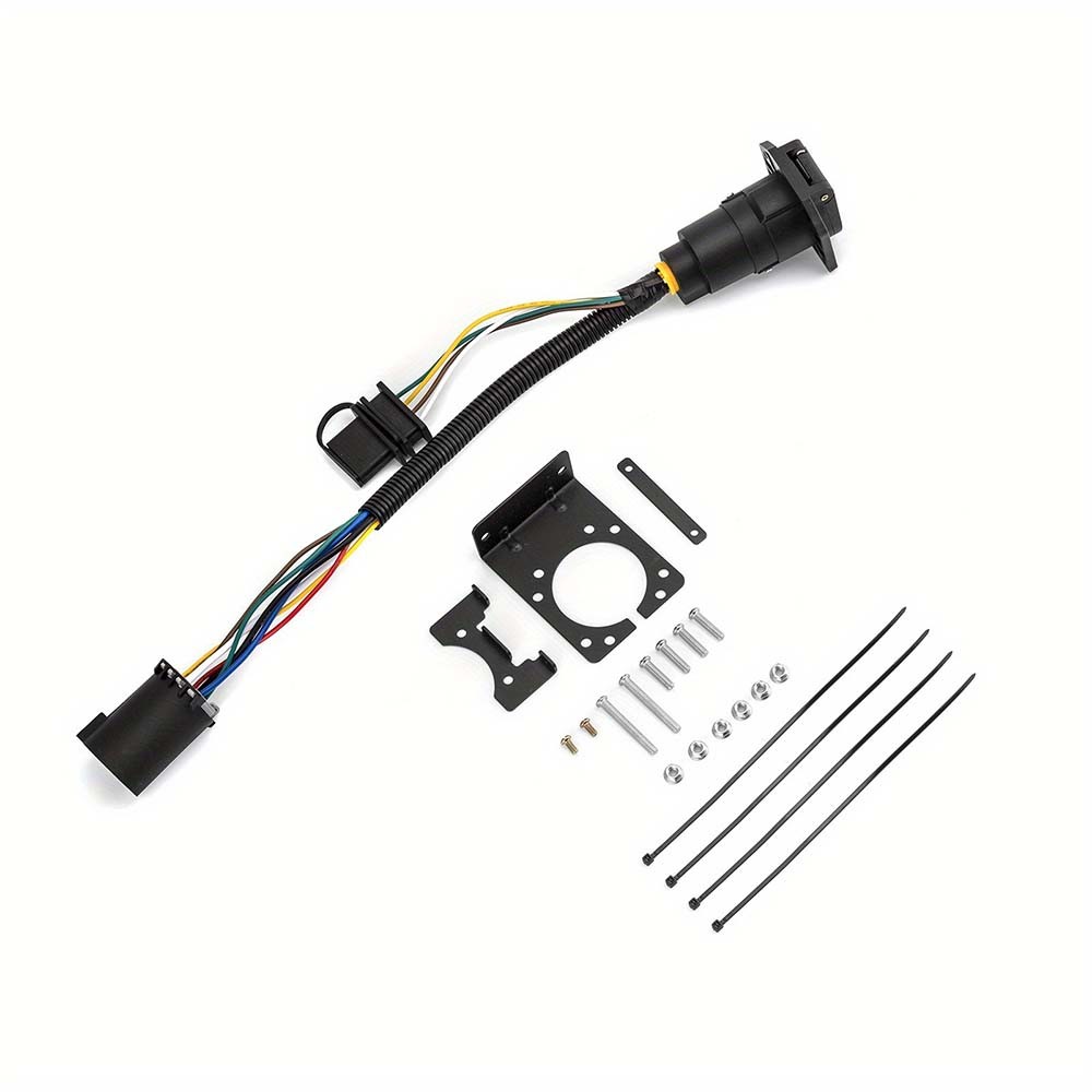 Durable Sturdy Conductive Easy-To-Use Stable 7-Pin to 4-Pin Trailer Plug Adapter