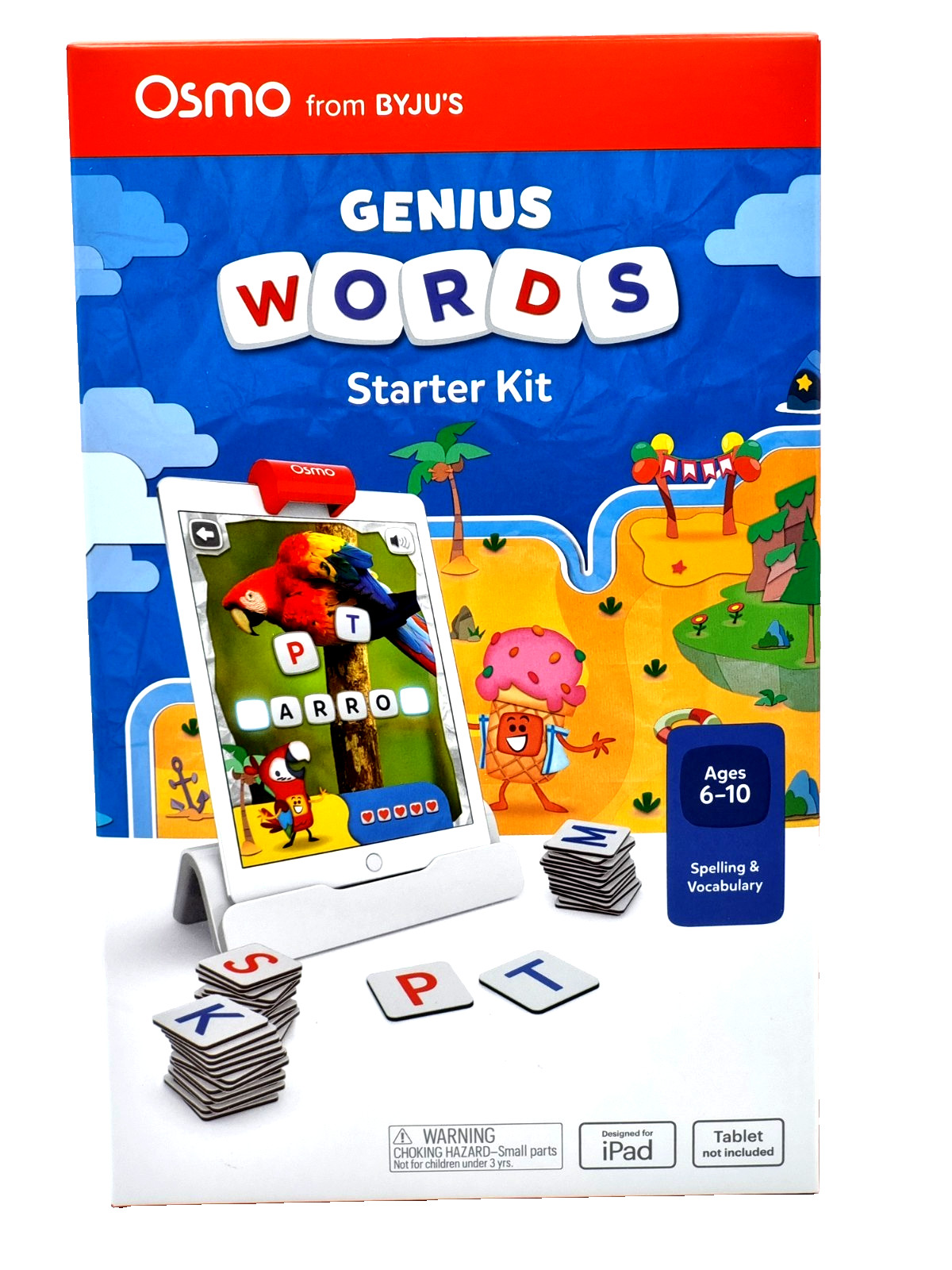 Osmo Genius Words Starter Kit (Ages 6–10) – No Tablet Included – Brand New